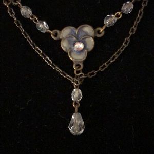 Pansy Crystal Necklace
